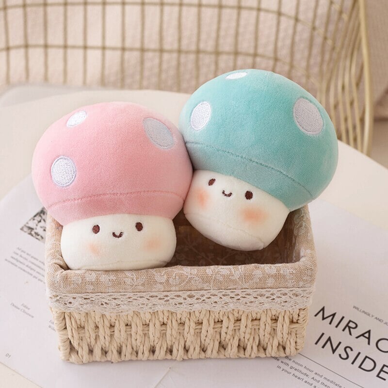 Skanto | Squishy Mushroom Friends Plysj Nøkkelringer