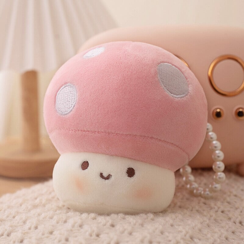 Skanto | Squishy Mushroom Friends Plysj Nøkkelringer
