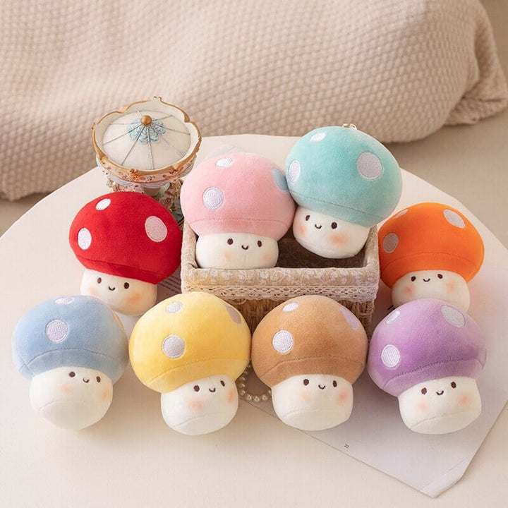 Skanto | Squishy Mushroom Friends Plysj Nøkkelringer
