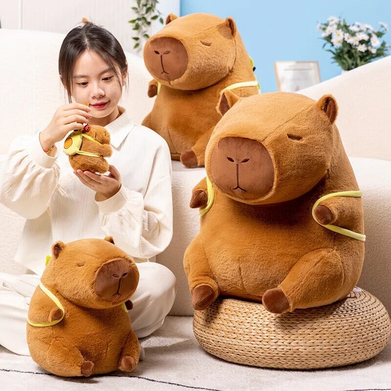 Norvo | Den Kawaii Capybara med Mini Avocado Rygsekk Plushie