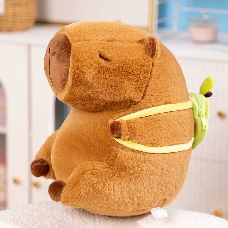 Norvo | Den Kawaii Capybara med Mini Avocado Rygsekk Plushie