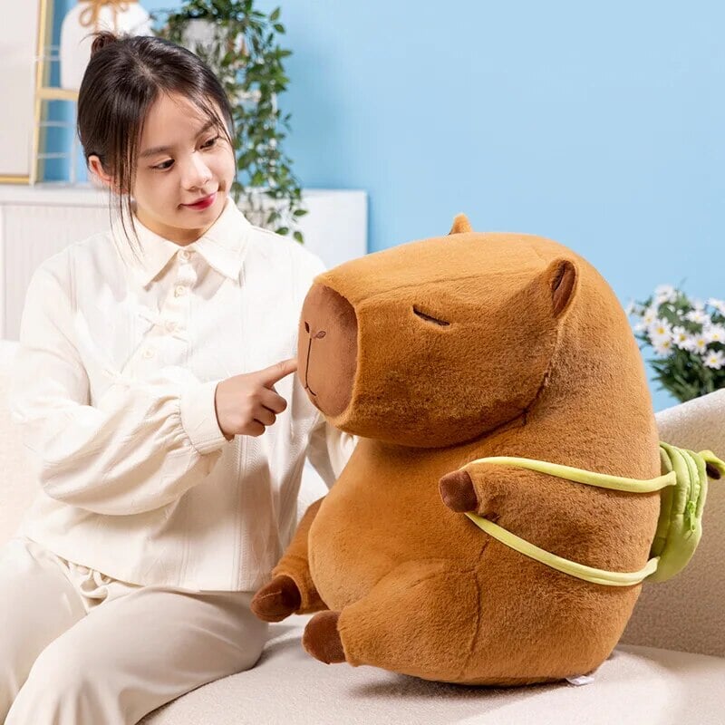 Norvo | Den Kawaii Capybara med Mini Avocado Rygsekk Plushie