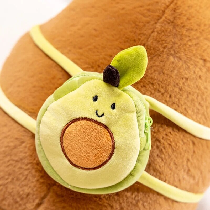 Norvo | Den Kawaii Capybara med Mini Avocado Rygsekk Plushie