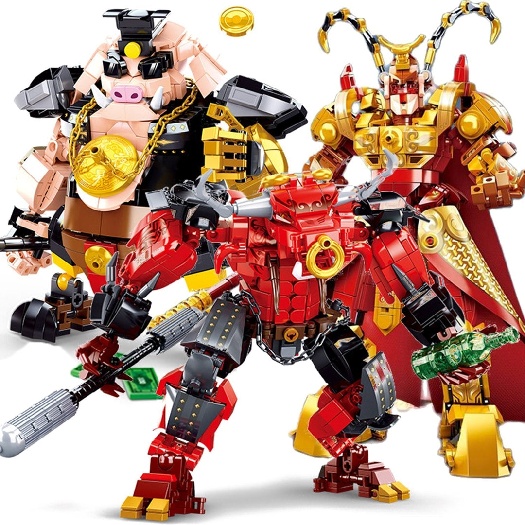 Skanto | Wukong Ape Okse Svin Mecha Krigere Byggetegn