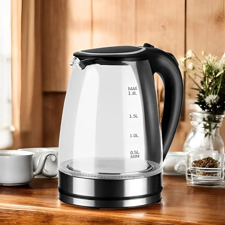 Skanto | 1.8L Elektrisk Glasskettle med Blå LED Lys