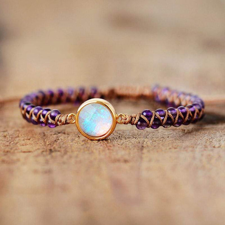 Skanto | Amethyst-Opal Yoga-Armbånd - Aurielle