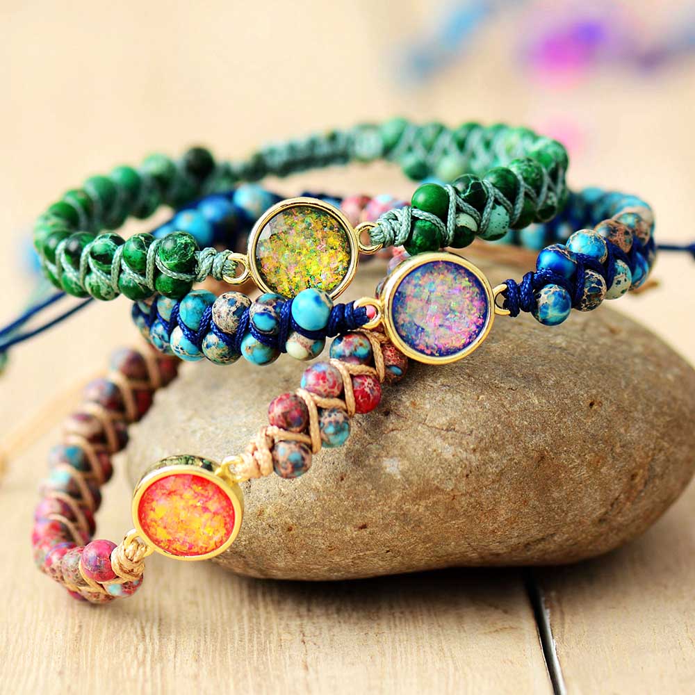 Gaia Earth Armbånd av Opal og Jasper - Unik og Elegant Skanto