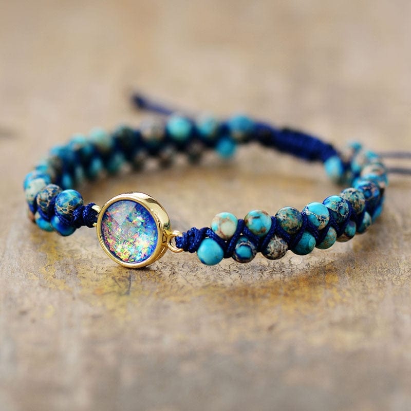 Osean-inspirert Opal & Jasper Armbånd - Thalassa Samling Skanto
