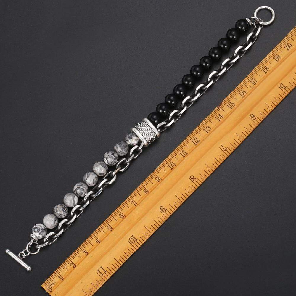 Tiger Eye Beadet Armbånd for Menn "Krigeren" - Asher Skanto