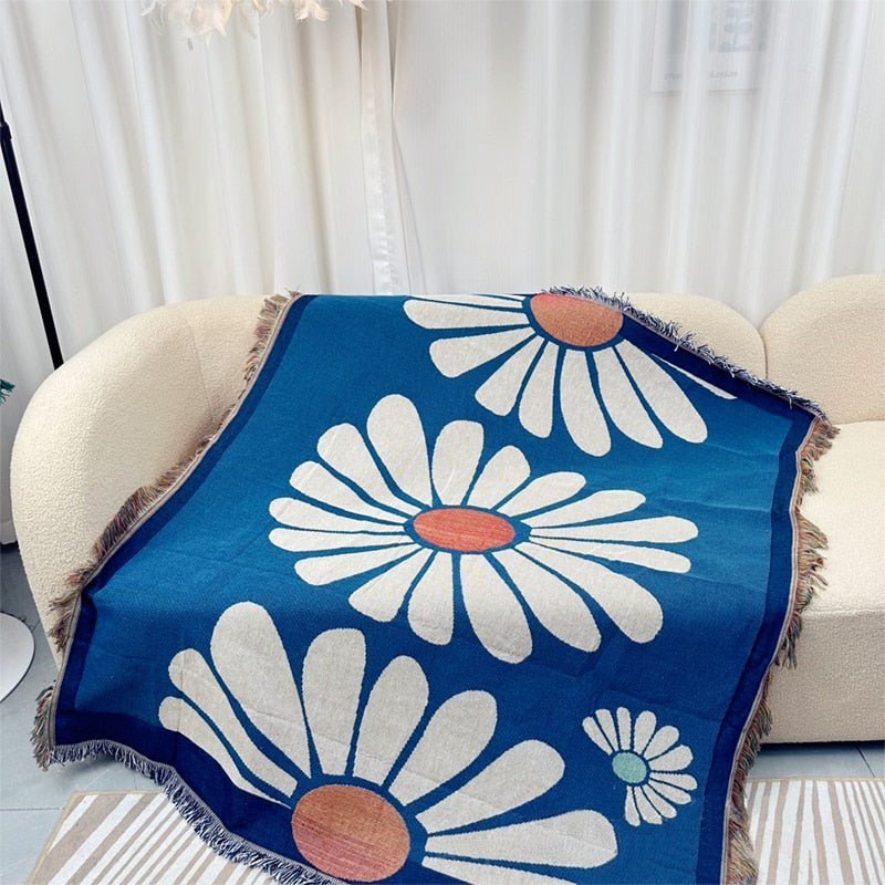 Strikket Jacquard Kastepledd for Koselig Hjemmedekor | Skanto