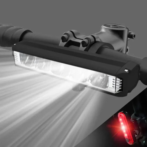Kraftig sykkellykt 1400 lumen – USB oppladbar og værbestandig | Skanto