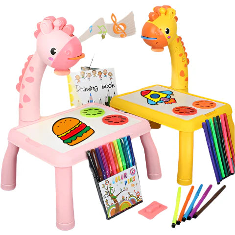 Norvo | Dino Bord | La fantasien komme til liv - Kreativ dinosaur tegnebrett inkludert gratis 12-delt tegnesett