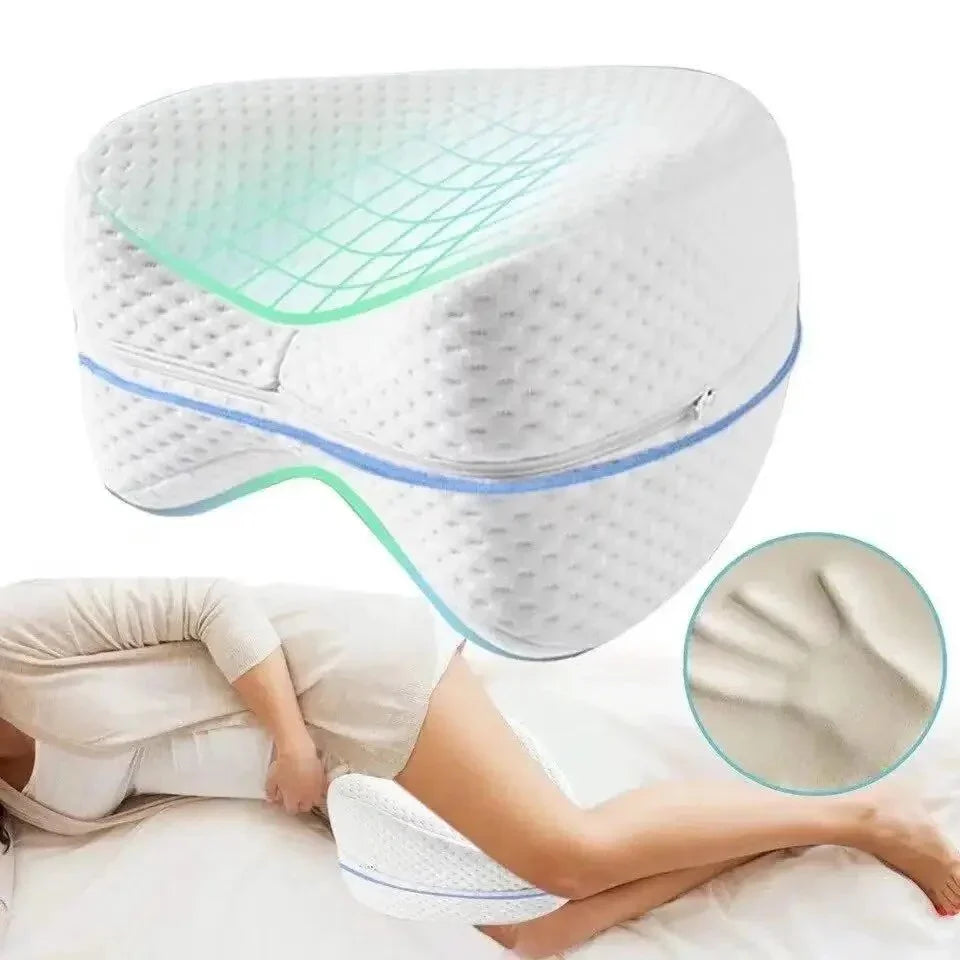 Skanto | Ortopedisk Kneepute for Side-sovende – Ergonomisk Beinpresse med Minne Skum for Bedre Søvn