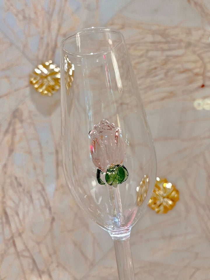 Skanto | La Vie En Rose | Champagne Glass - Håndlaget