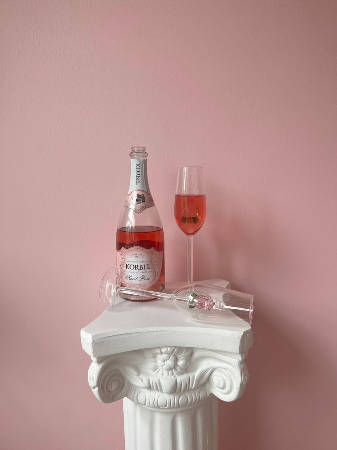 Skanto | La Vie En Rose | Champagne Glass - Håndlaget