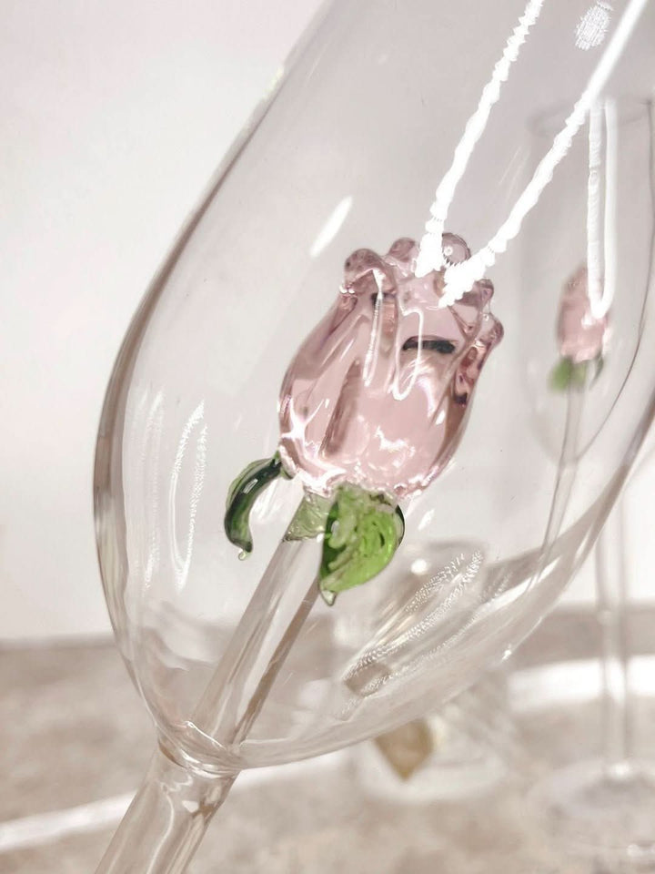 Skanto | La Vie En Rose | Champagne Glass - Håndlaget