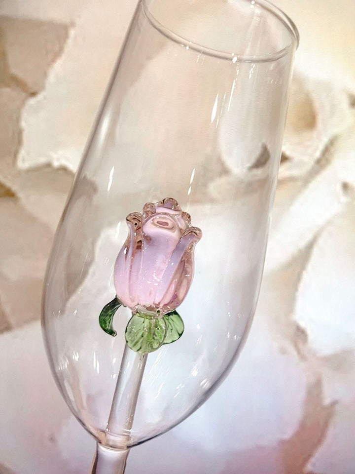 Skanto | La Vie En Rose | Champagne Glass - Håndlaget