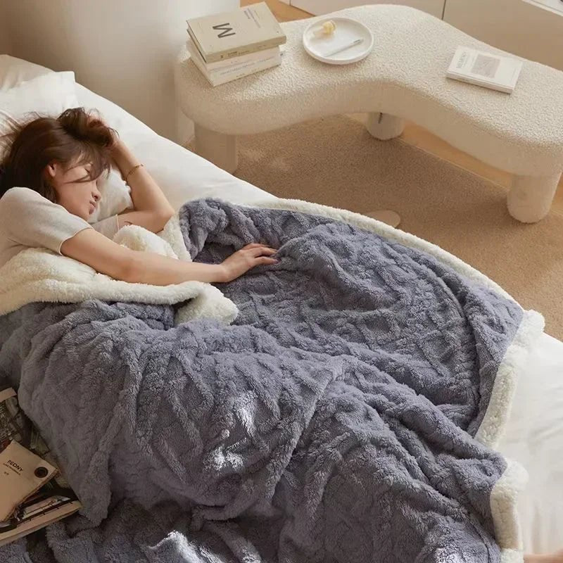 Skanto | SHEARCOZY – Ultra-Varm Lammeull Teppe for Vinterkomfort