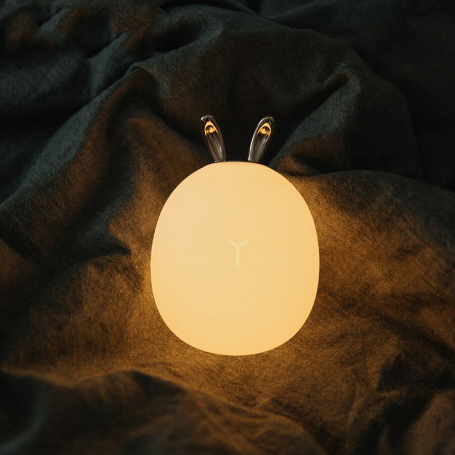 Trådløs silikon barnerom nattlampe med søtt design | Skanto