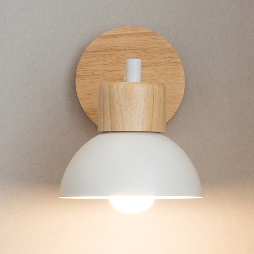 Retro trevegg sengebordlampe med vintage Edison-stil | Skanto