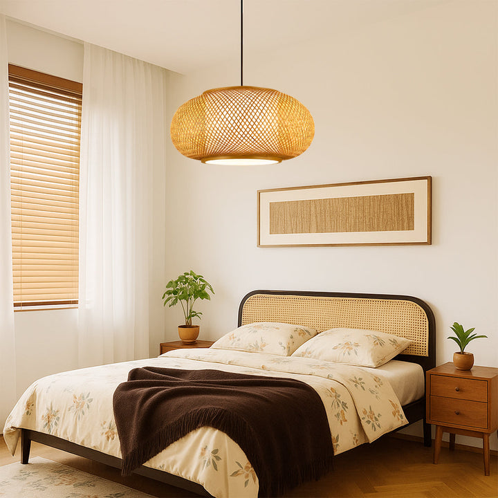 Skanto | Bambooskjermlampe med naturlig design