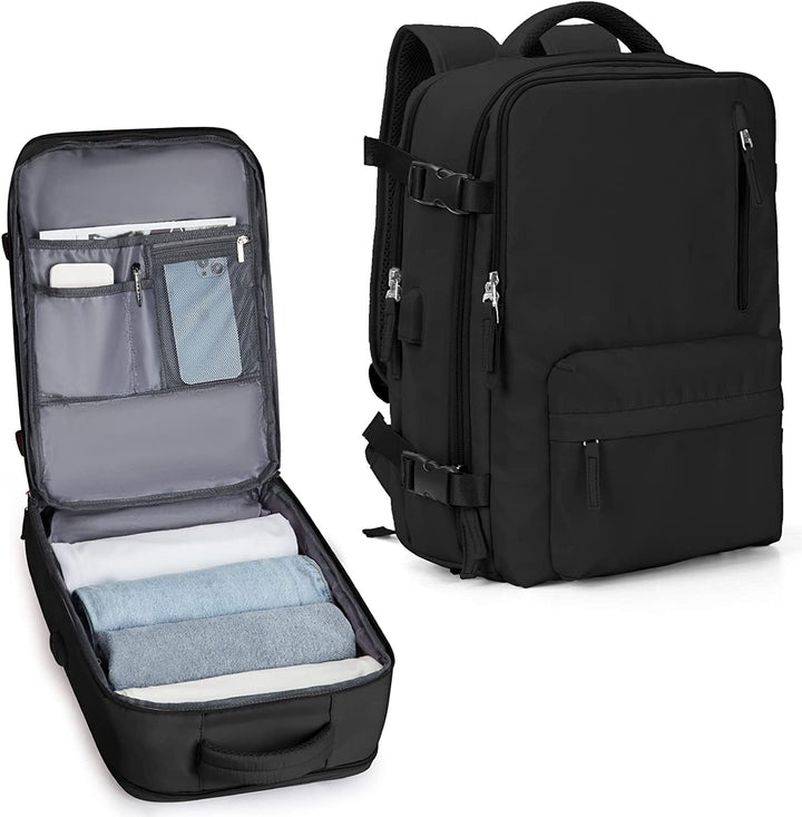Vanntett reise ryggsekk med skopartisjon og USB-port – 14" bærbar PC passer | Skanto