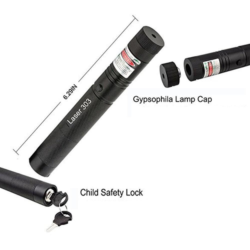 Høyytelses Laserpointer 303 | Kraftig Grønn Stråle for Langdistanse | Skanto
