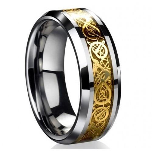 Dragon's Breath - Stål Viking Ring | Skanto