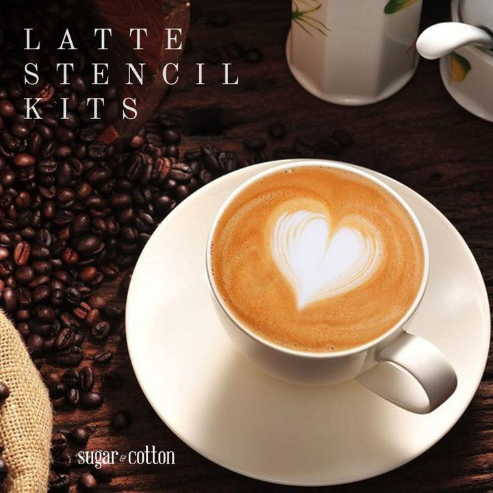 Latte Stencil Kit - 16 Deler Sett | Skanto