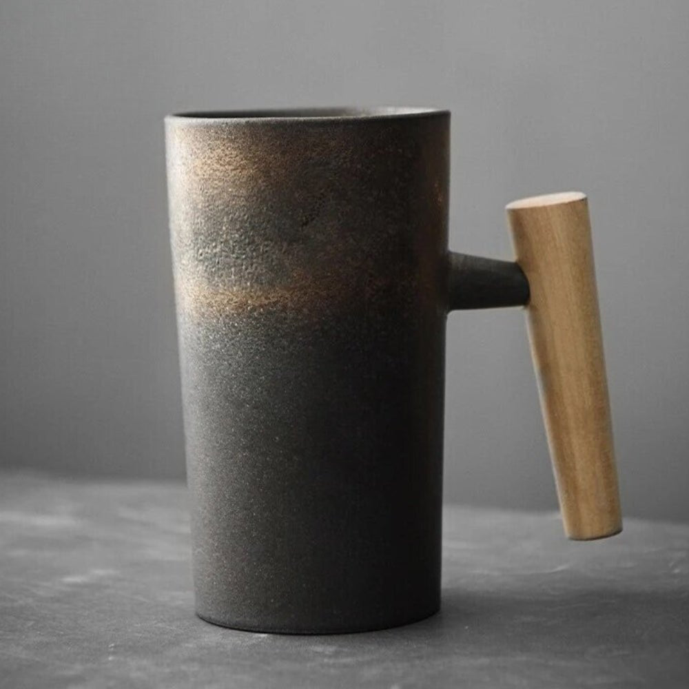 LATTECRAFT – Nordic Earth Latte-kopper, Handgefertigte Keramik-Kaffeebecher med ergonomisk Griff