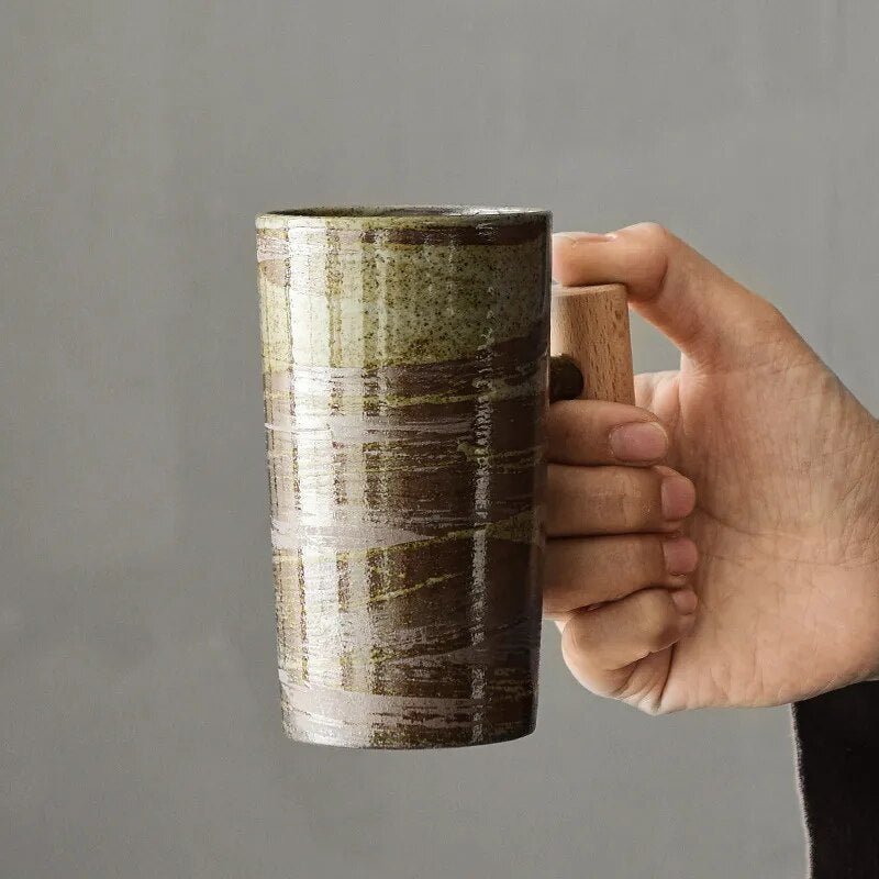 Skanto | LATTECRAFT – Nordic Earth Latte Kopper Håndlagde Keramiske Kaffekopper med Ergonomisk Håndtak
