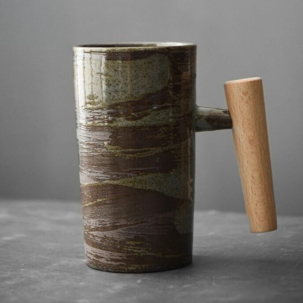 Skanto | LATTECRAFT – Nordic Earth Latte Kopper Håndlagde Keramiske Kaffekopper med Ergonomisk Håndtak