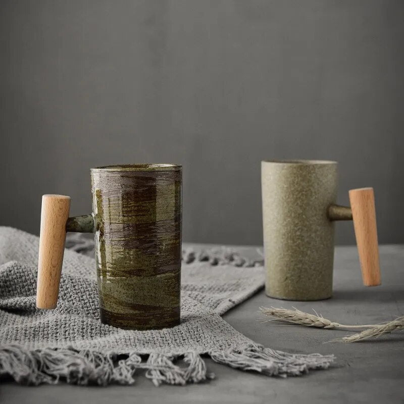 Skanto | LATTECRAFT – Nordic Earth Latte Kopper Håndlagde Keramiske Kaffekopper med Ergonomisk Håndtak
