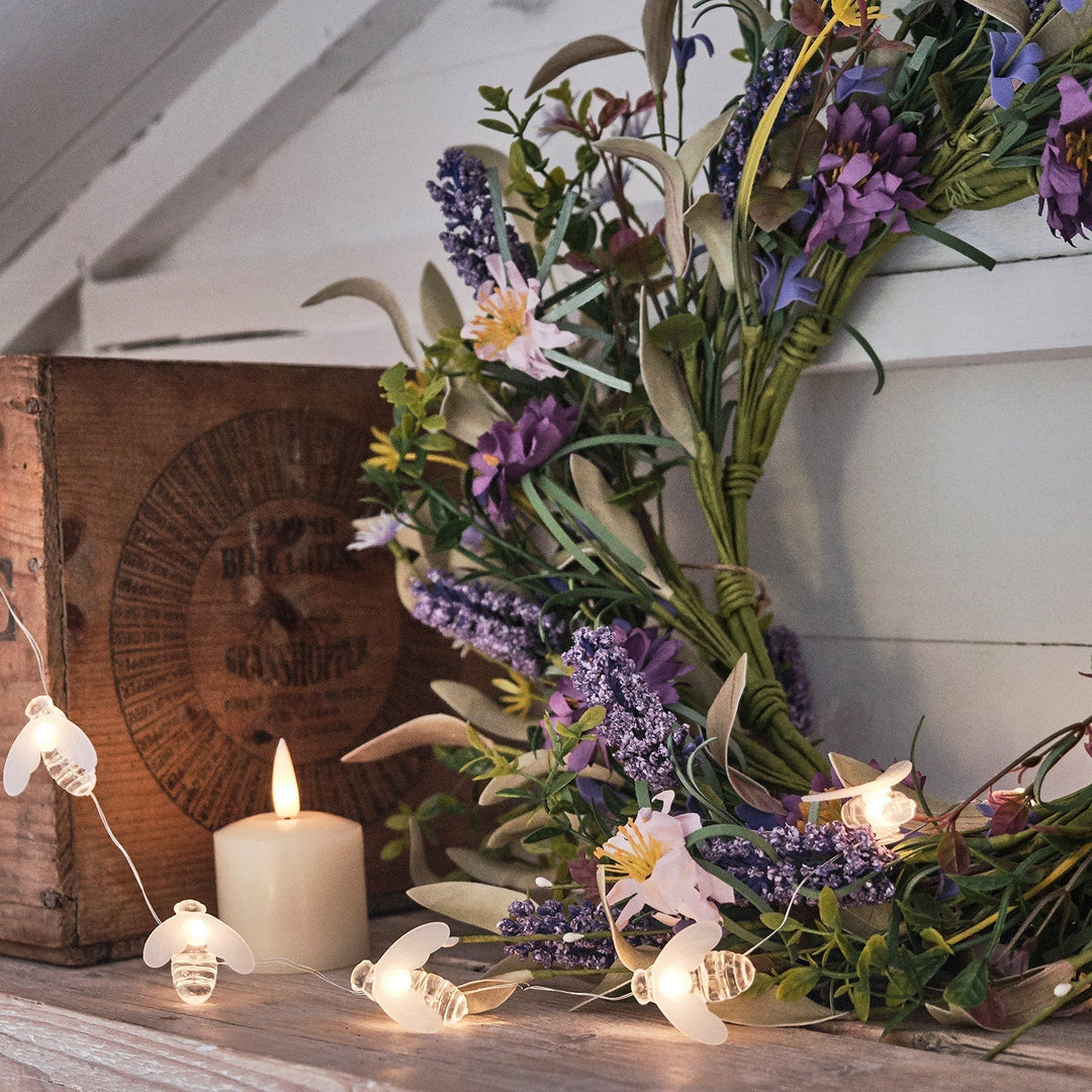Skanto | Julekrans Kunstig Lavendel Blomsterdekorasjon