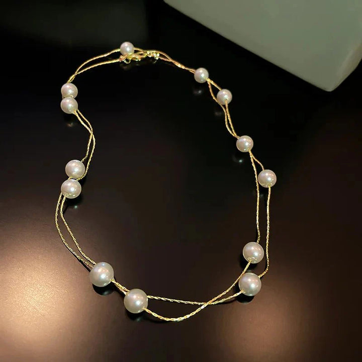 Skanto | Laget Perle Klassisk Choker Smykke