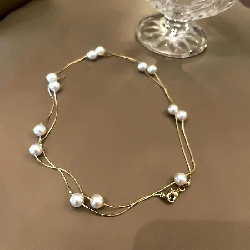 Skanto | Laget Perle Klassisk Choker Smykke