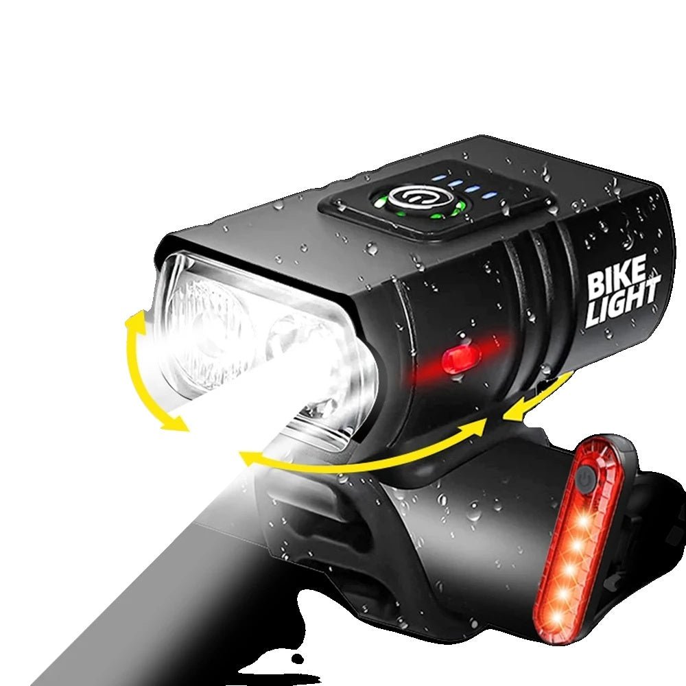Skanto | LED Sykkellys – Oppladbart USB sykkellys med 1500 lumen for maksimal synlighet om natten