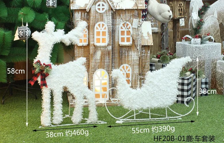 Skanto | LED Julepynt – Snømann, Rådyr & Gaveeske Ornamenter med Lys