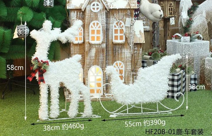 Skanto | LED Julepynt – Snømann, Rådyr & Gaveeske Ornamenter med Lys