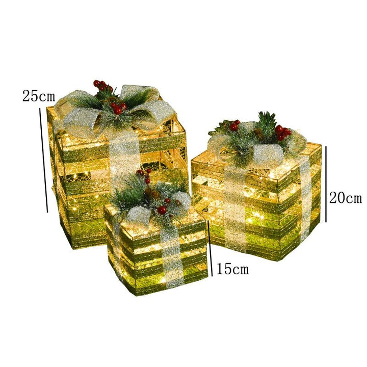 Skanto | LED Julepynt – Snømann, Rådyr & Gaveeske Ornamenter med Lys
