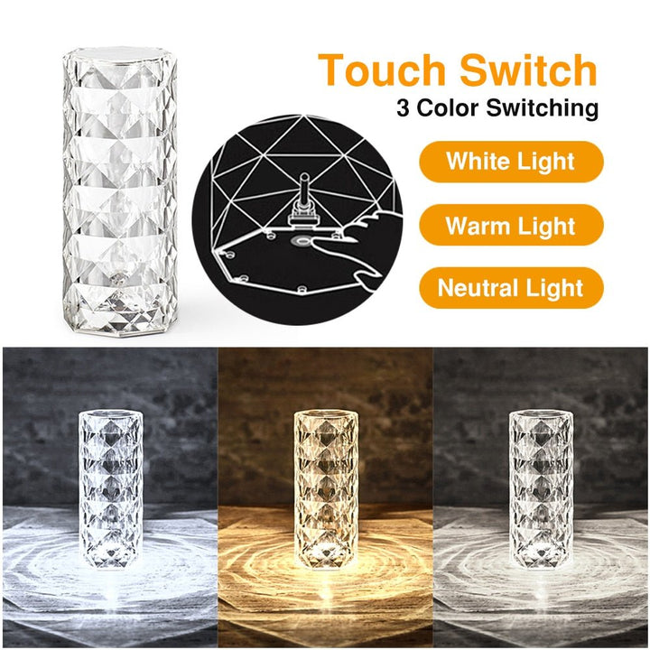 Skanto | LED Krystall Bordlampe