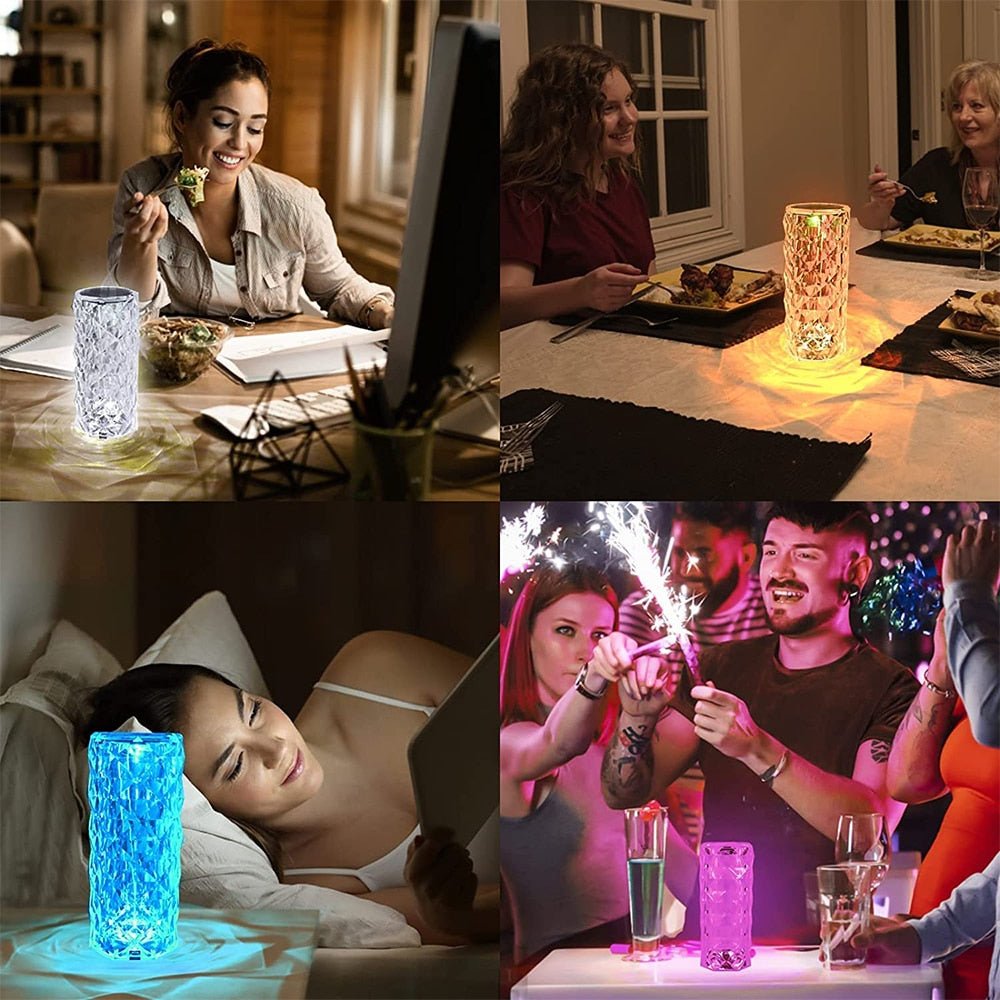 Skanto | LED Krystall Bordlampe