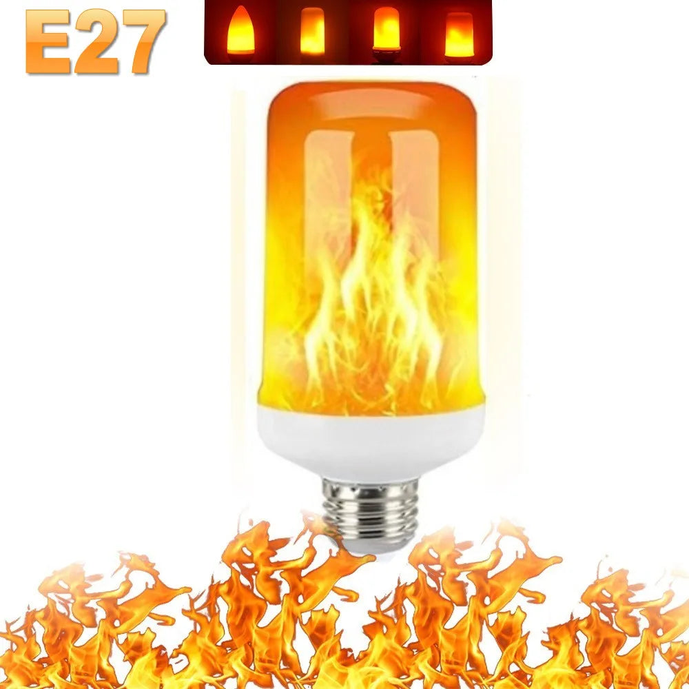Skanto | LED-Flammenlampe | 4 Feuermodi mit Flammeneffekt | Warmweiß