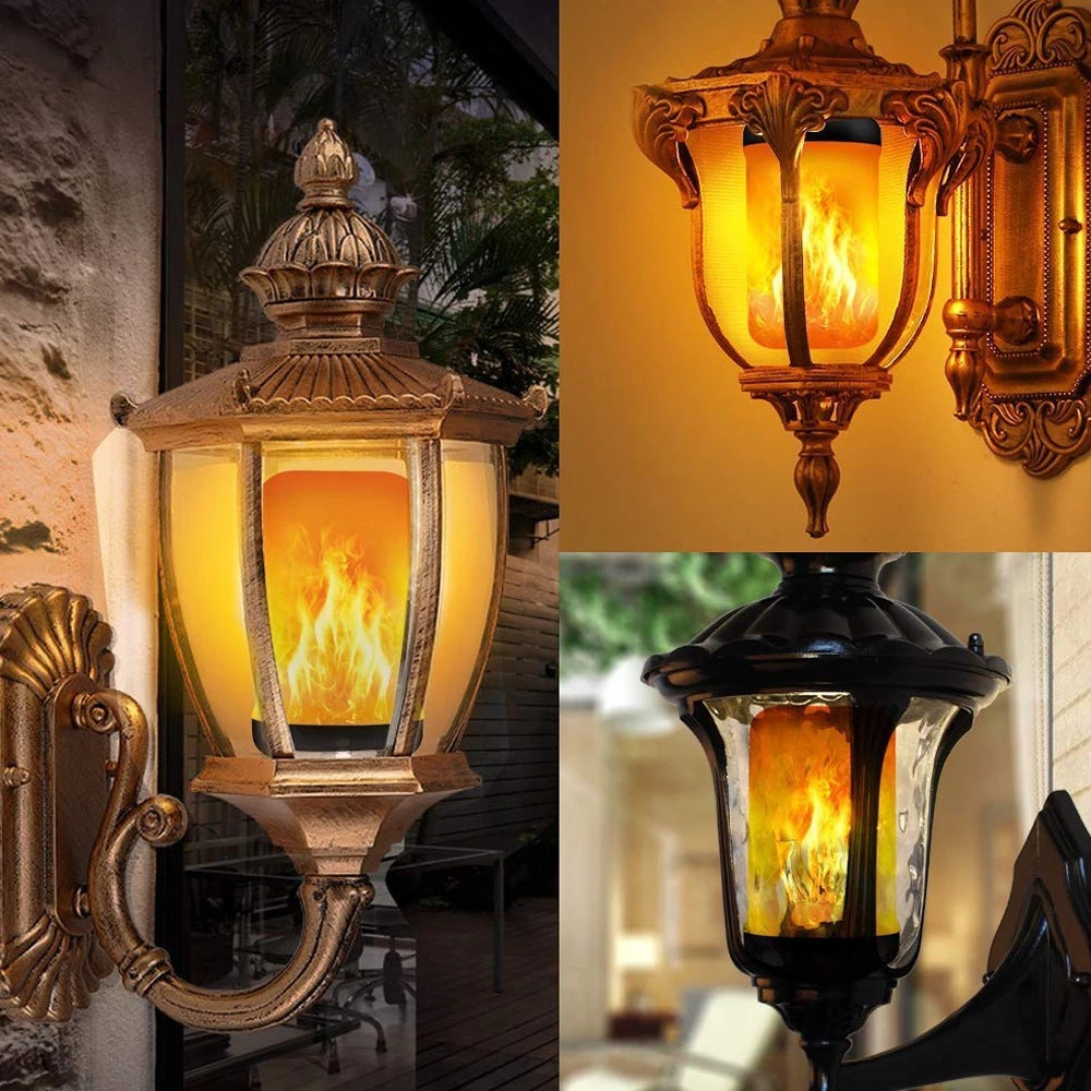 Skanto | LED-Flammenlampe | 4 Feuermodi mit Flammeneffekt | Warmweiß