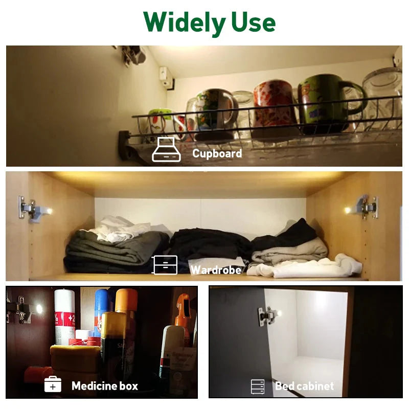 LED Under Cabinet Light Universell Kjøkkenkabinett Sensor Nattlampe | Skanto