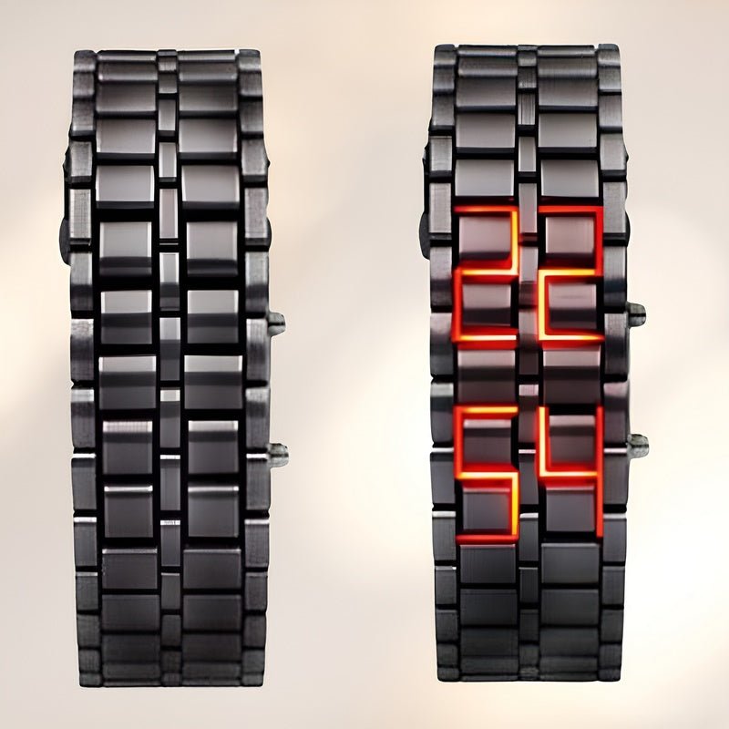 Lava Watch - Trendy LED Armbåndsur med Unik Design Skanto