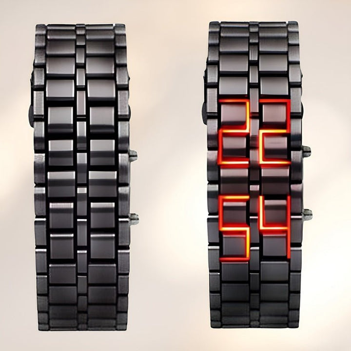 Lava Watch - Trendy LED Armbåndsur med Unik Design Skanto