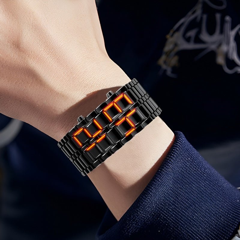 Lava Watch - Trendy LED Armbåndsur med Unik Design Skanto