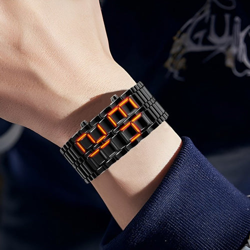 Lava Watch - Trendy LED Armbåndsur med Unik Design Skanto