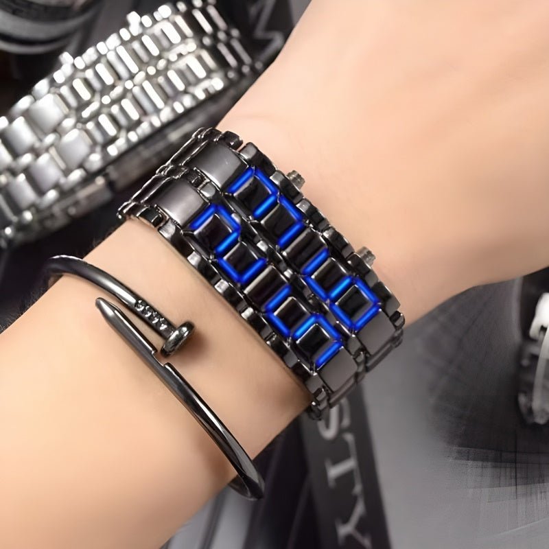 Lava Watch - Trendy LED Armbåndsur med Unik Design Skanto